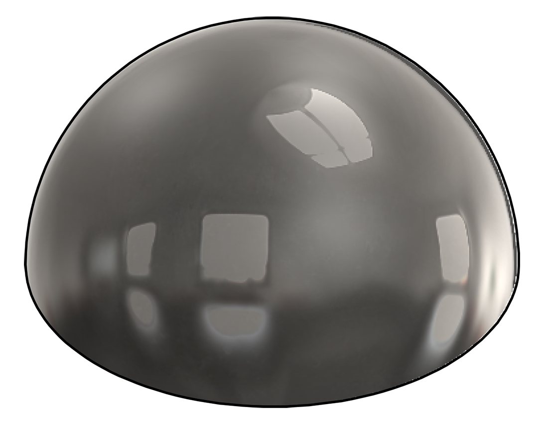 Picture of #H400-SS - STAINLESS STEEL 4" DIA. HEMISPHERE