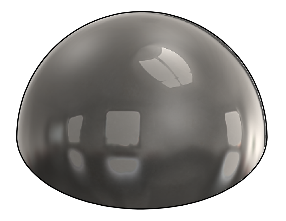 Picture of #H600-SS - STAINLESS STEEL 6" DIA. HEMISPHERE