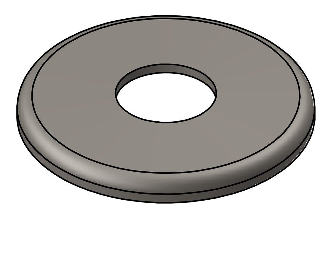 Picture of #RFF1320 - STEEL 1" PIPE RAISED FLUSH FLANGE