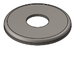 Picture of #RFF1320 - STEEL 1" PIPE RAISED FLUSH FLANGE