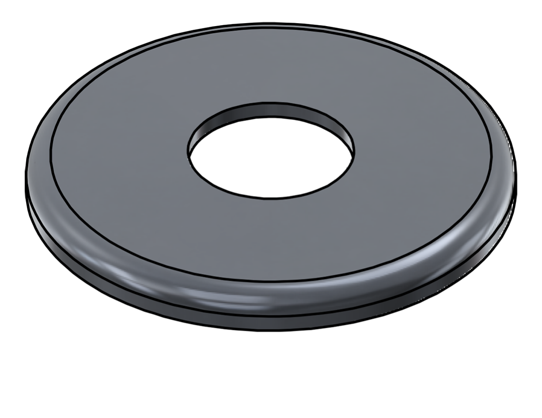 Picture of #RFF1320-AL - ALUMINUM 1" PIPE RAISED FLUSH FLANGE
