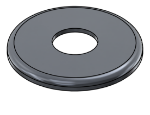 Picture of #RFF1320-AL - ALUMINUM 1" PIPE RAISED FLUSH FLANGE