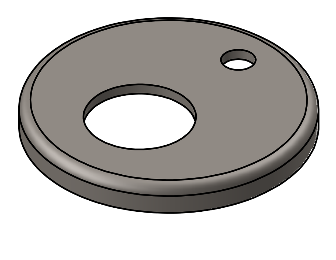 Picture of #RFF1321 - STEEL 1" PIPE RAISED FLUSH FLANGE