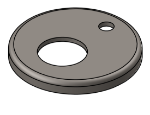 Picture of #RFF1321 - STEEL 1" PIPE RAISED FLUSH FLANGE