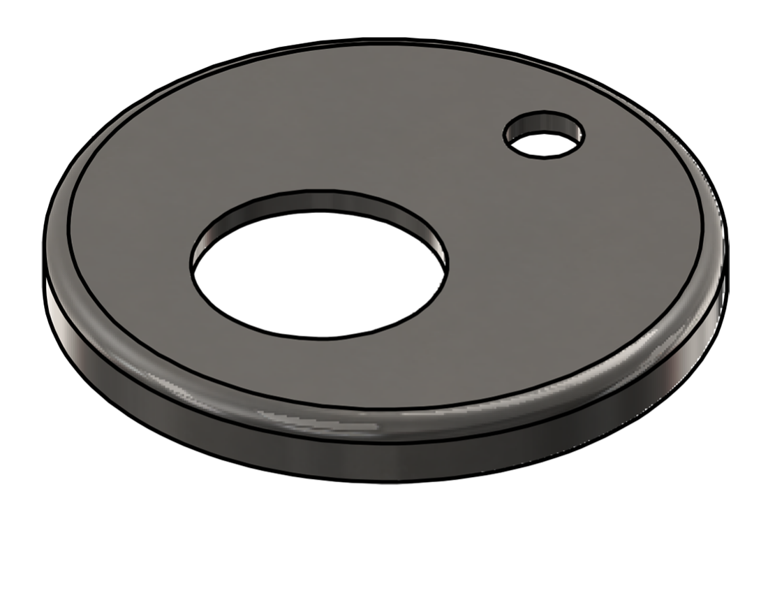 Picture of #RFF1321-SS - STAINLESS STEEL 1" PIPE RAISED FLUSH FLANGE