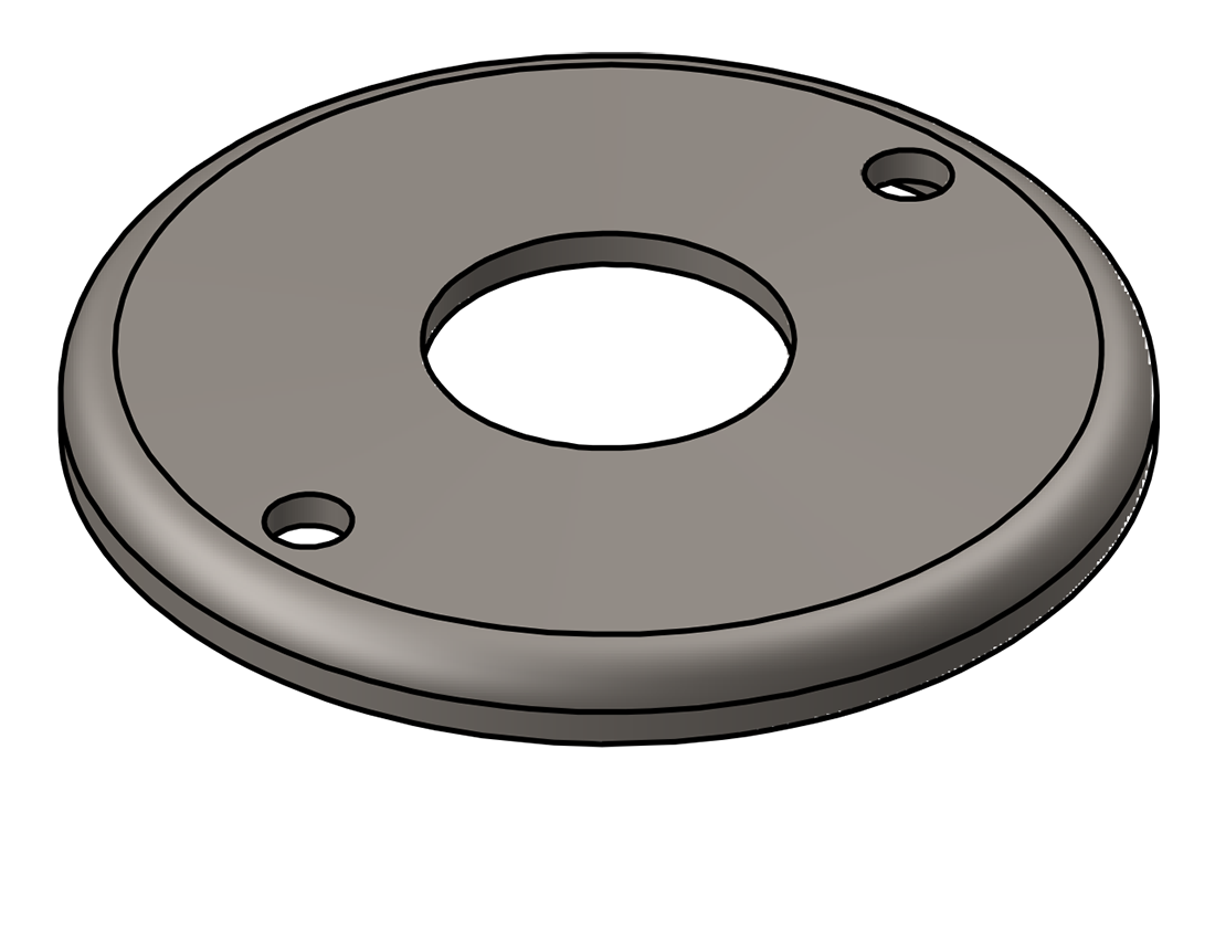 Picture of #RFF1322 - STEEL 1" PIPE RAISED FLUSH FLANGE