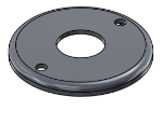 Picture of #RFF1322-AL - ALUMINUM 1" PIPE RAISED FLUSH FLANGE