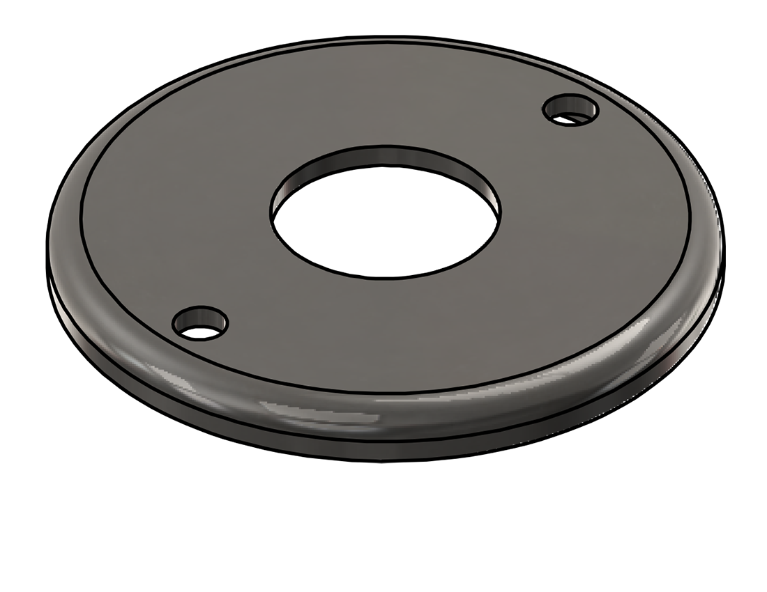 Picture of #RFF1322-SS - STAINLESS STEEL 1" PIPE RAISED FLUSH FLANGE