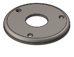 Picture of #RFF1323 - STEEL 1" PIPE RAISED FLUSH FLANGE