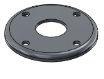 Picture of #RFF1324-AL - ALUMINUM 1" PIPE RAISED FLUSH FLANGE