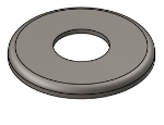 Picture of #RFF1500 - STEEL 1 1/2" TUBE RAISED FLUSH FLANGE