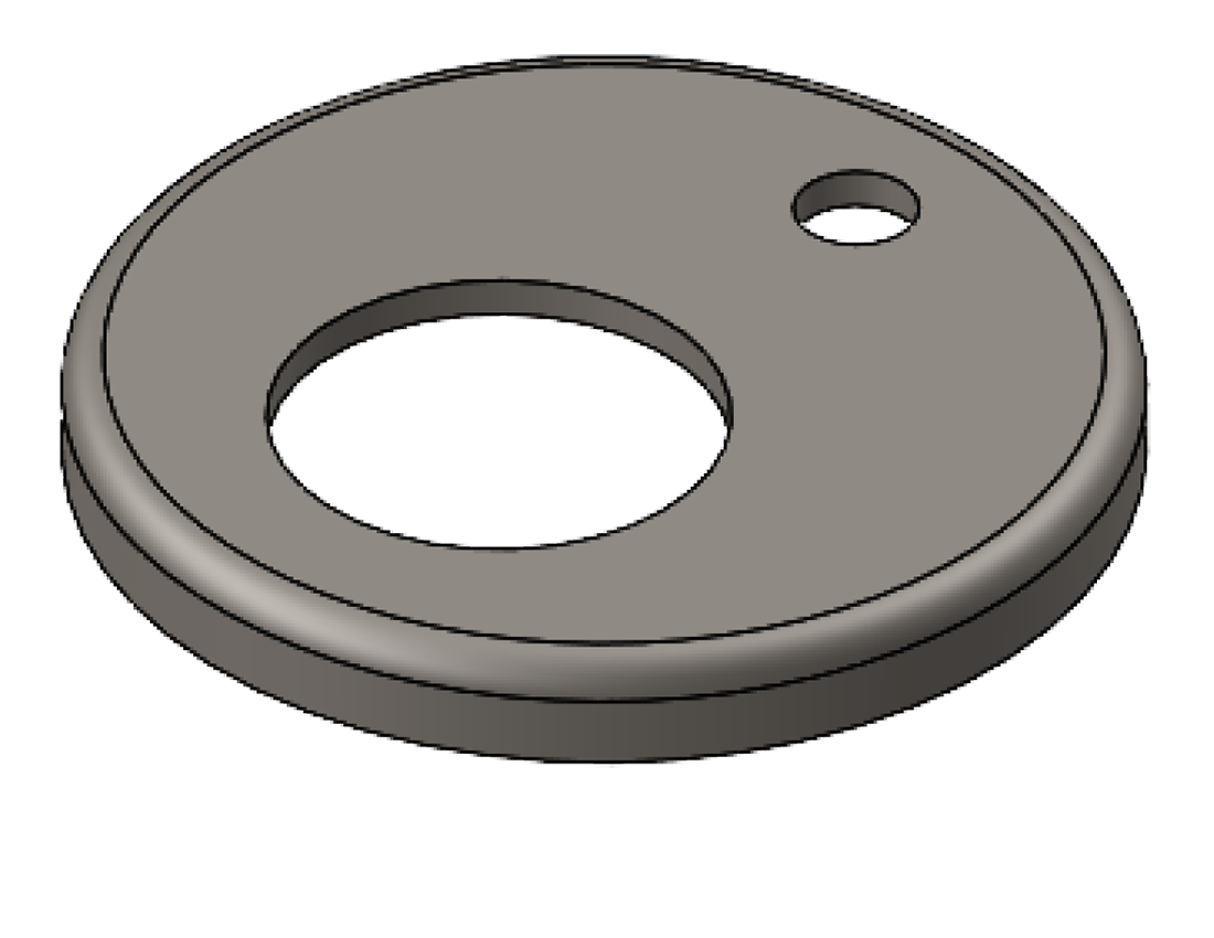 Picture of #RFF1501 - STEEL 1 1/2" TUBE RAISED FLUSH FLANGE