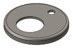 Picture of #RFF1501 - STEEL 1 1/2" TUBE RAISED FLUSH FLANGE