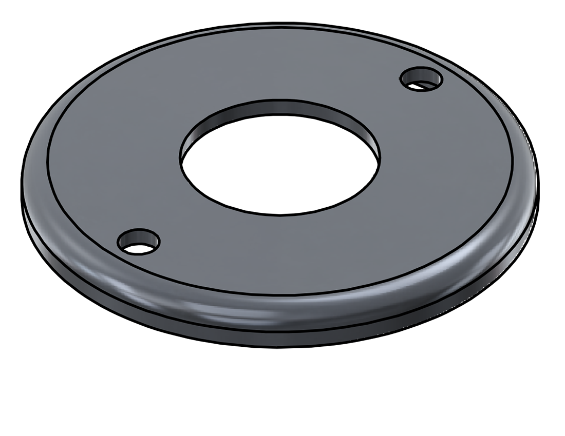 Picture of #RFF1502-AL - ALUMINUM 1 1/2" TUBE RAISED FLUSH FLANGE