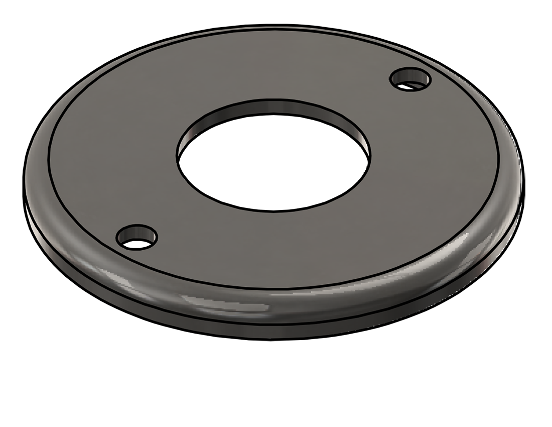 Picture of #RFF1502-SS - STAINLESS STEEL 1 1/2" TUBE RAISED FLUSH FLANGE