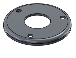 Picture of #RFF1503-AL - ALUMINUM 1 1/2" TUBE RAISED FLUSH FLANGE