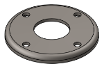 Picture of #RFF1504 - STEEL 1 1/2" TUBE RAISED FLUSH FLANGE