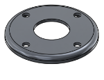 Picture of #RFF1504-AL - ALUMINUM 1 1/2" TUBE RAISED FLUSH FLANGE