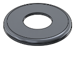 Picture of #RFF1660-AL - ALUMINUM 1 1/4" PIPE RAISED FLUSH FLANGE