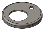 Picture of #RFF1661 - STEEL 1 1/4" PIPE RAISED FLUSH FLANGE