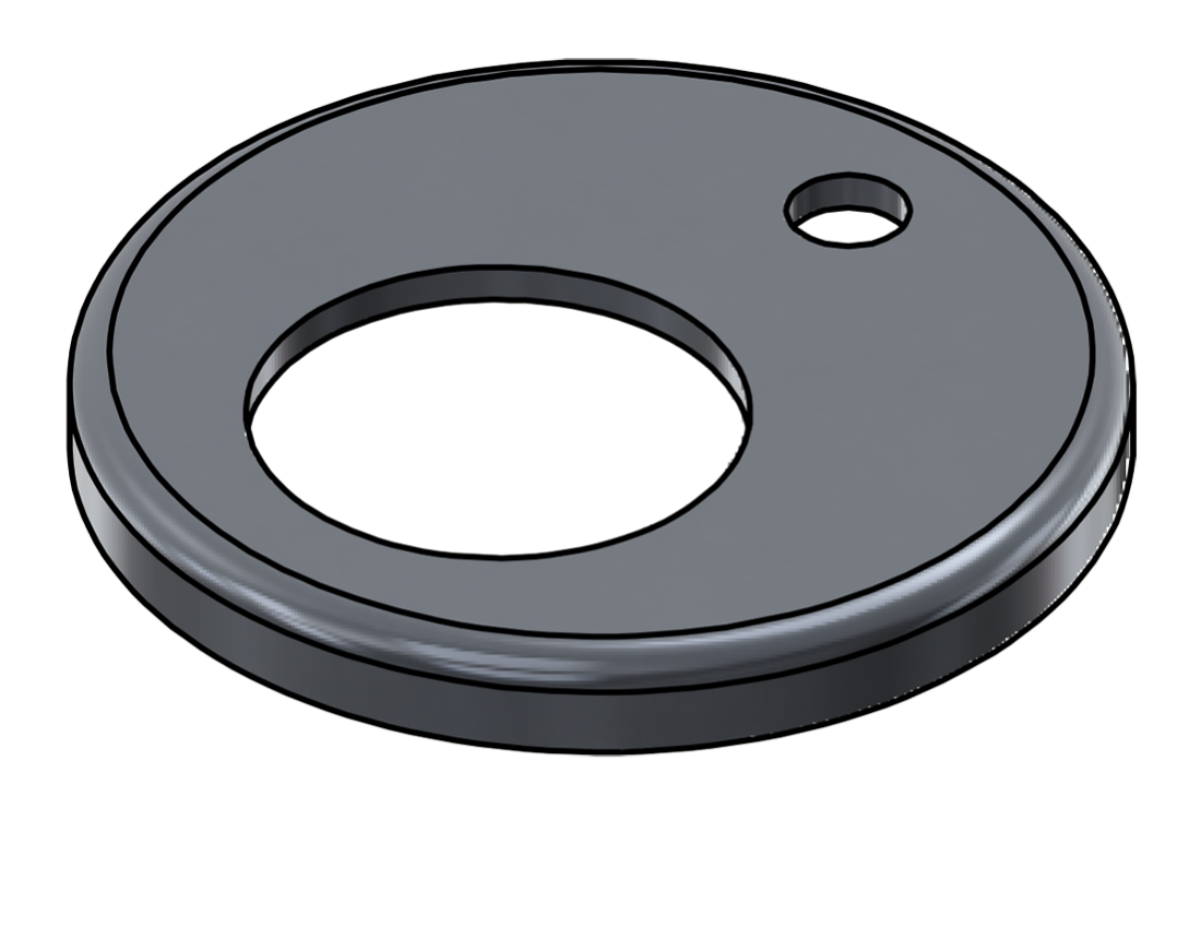 Picture of #RFF1661-AL - ALUMINUM 1 1/4" PIPE RAISED FLUSH FLANGE