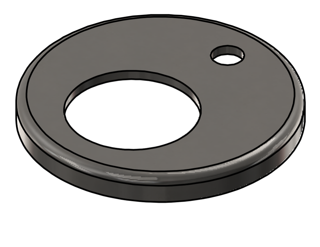 Picture of #RFF1661-SS - STAINLESS STEEL 1 1/4" PIPE RAISED FLUSH FLANGE