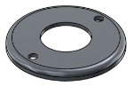 Picture of #RFF1662-AL - ALUMINUM 1 1/4" PIPE RAISED FLUSH FLANGE