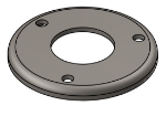 Picture of #RFF1663 - STEEL 1 1/4" PIPE RAISED FLUSH FLANGE