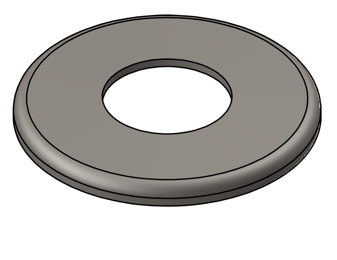 Picture of #RFF1900 - STEEL 1-1/2" PIPE RAISED FLUSH FLANGE