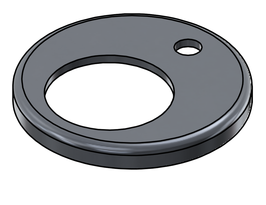 Picture of #RFF1901-AL - ALUMINUM 1 1/2" PIPE RAISED FLUSH FLANGE