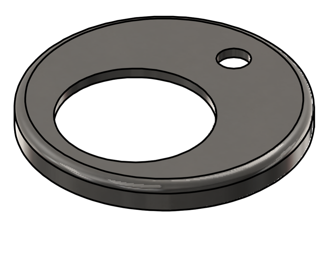 Picture of #RFF1901-SS - STAINLESS STEEL 1 1/2" PIPE RAISED FLUSH FLANGE
