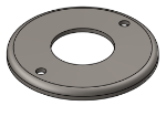 Picture of #RFF1902 - STEEL 1-1/2" PIPE RAISED FLUSH FLANGE