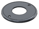 Picture of #RFF1902-AL - ALUMINUM 1 1/2" PIPE RAISED FLUSH FLANGE