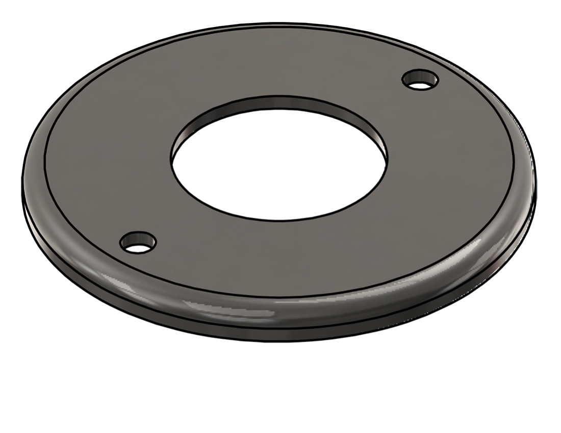 Picture of #RFF1902-SS - STAINLESS STEEL 1 1/2" PIPE RAISED FLUSH FLANGE