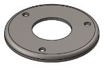 Picture of #RFF1903 - STEEL 1-1/2" PIPE RAISED FLUSH FLANGE