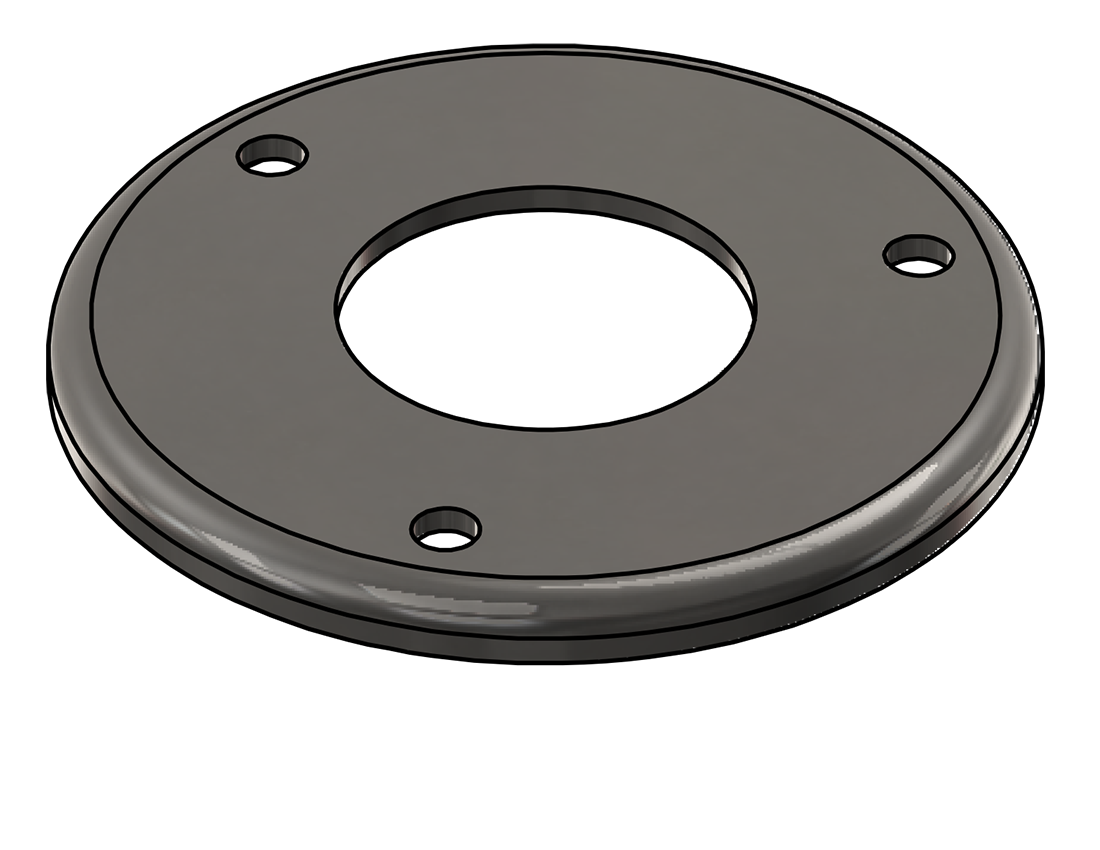 Picture of #RFF1903-SS - STAINLESS STEEL 1 1/2" PIPE RAISED FLUSH FLANGE