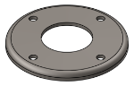 Picture of #RFF1904 - STEEL 1-1/2" PIPE RAISED FLUSH FLANGE