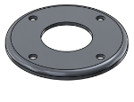 Picture of #RFF1904-AL - ALUMINUM 1 1/2" PIPE RAISED FLUSH FLANGE