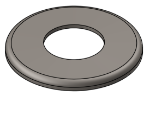 Picture of #RFF2000 - STEEL 2" TUBE RAISED FLUSH FLANGE