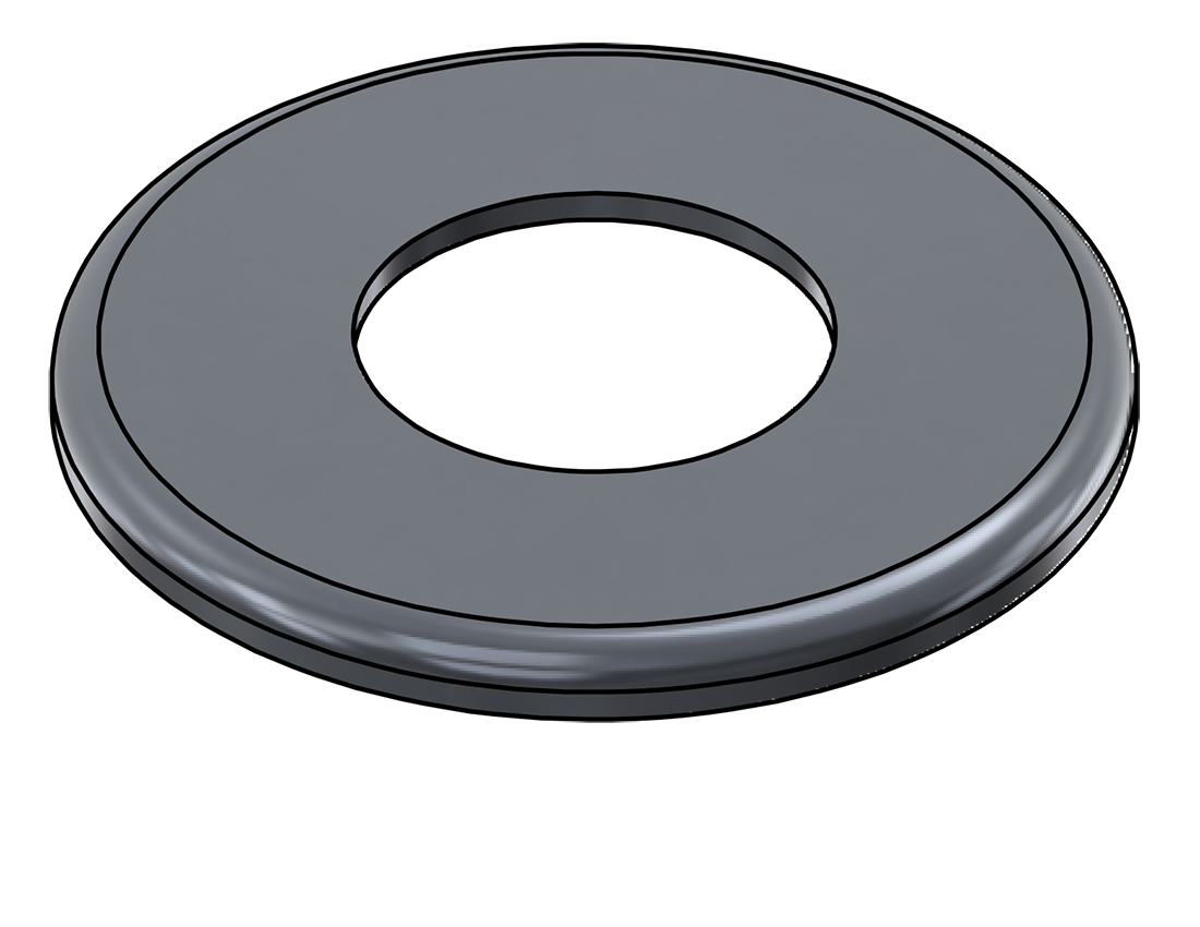 Picture of #RFF2000-AL - ALUMINUM 2" TUBE RAISED FLUSH FLANGE
