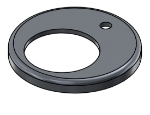 Picture of #RFF2001-AL - ALUMINUM 2" TUBE RAISED FLUSH FLANGE
