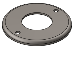 Picture of #RFF2002 - STEEL 2" TUBE RAISED FLUSH FLANGE