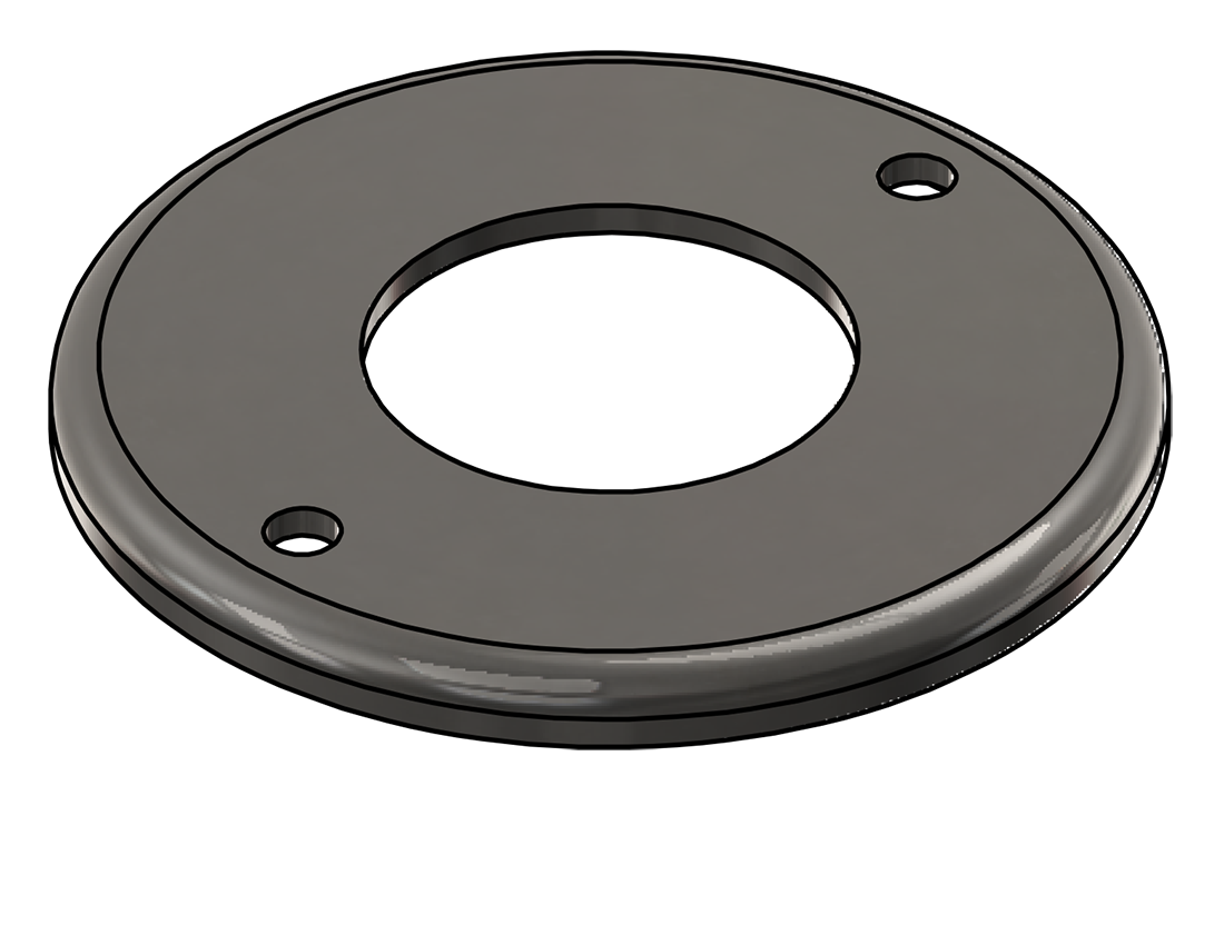 Picture of #RFF2002-SS - STAINLESS STEEL 2" TUBE RAISED FLUSH FLANGE