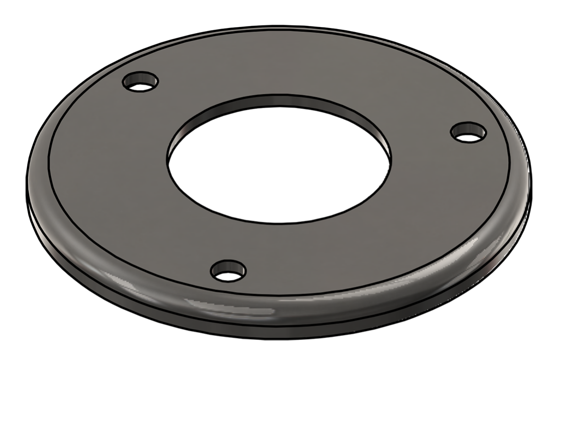 Picture of #RFF2003-SS - STAINLESS STEEL 2" TUBE RAISED FLUSH FLANGE