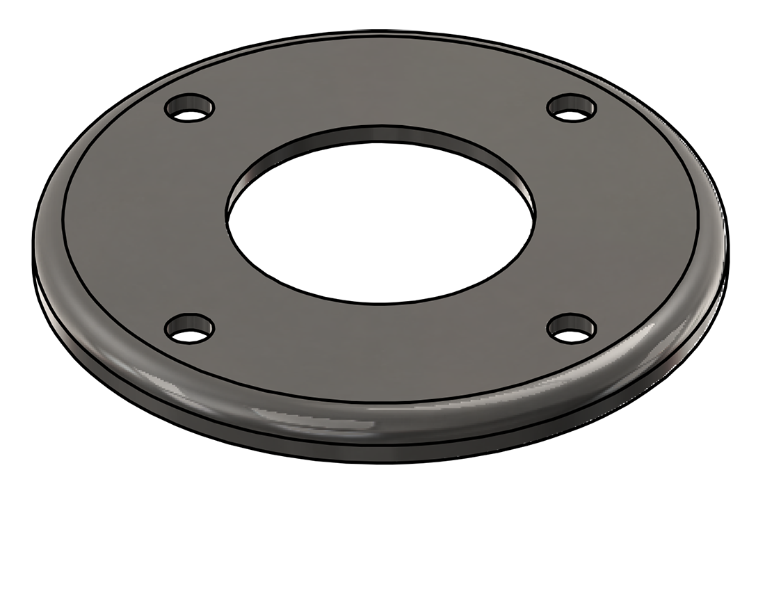 Picture of #RFF2004-SS - STAINLESS STEEL 2" TUBE RAISED FLUSH FLANGE