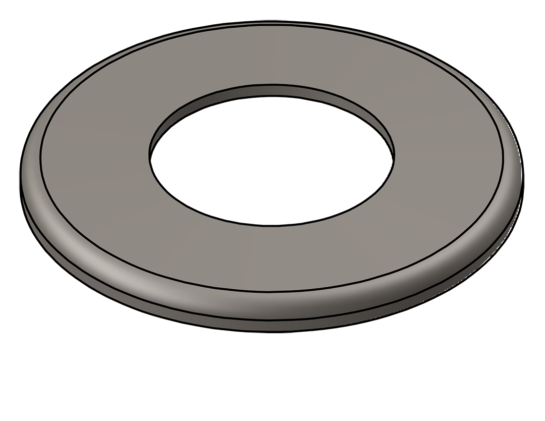 Picture of #RFF2380 - STEEL 2" PIPE RAISED FLUSH FLANGE
