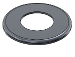 Picture of #RFF2380-AL - ALUMINUM 2" PIPE RAISED FLUSH FLANGE