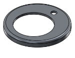 Picture of #RFF2381-AL - ALUMINUM 2" PIPE RAISED FLUSH FLANGE