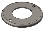 Picture of #RFF2382 - STEEL 2" PIPE RAISED FLUSH FLANGE