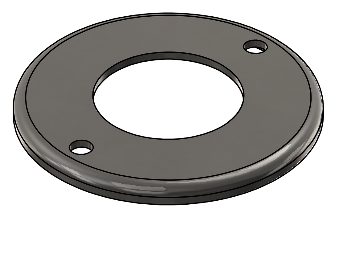 Picture of #RFF2382-SS - STAINLESS STEEL 2" PIPE RAISED FLUSH FLANGE